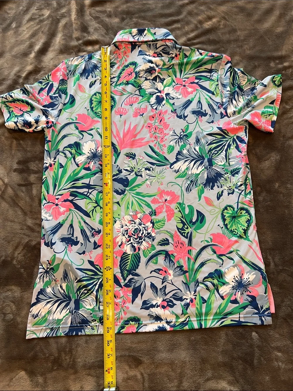 Polo Ralph Lauren Men’s Performance Polo Tropical Floral Print Polo - Size S